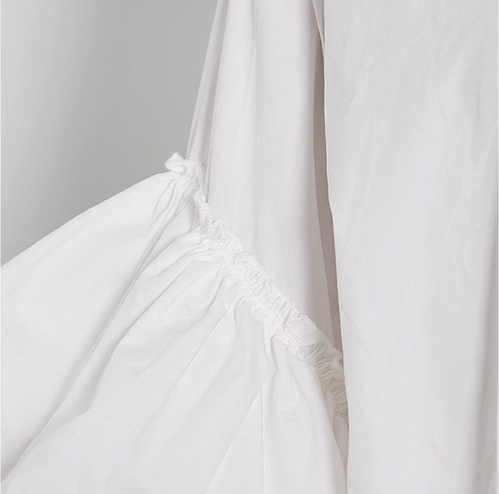 long-sleeve blouse with layered ruffle sleeves - Elspet