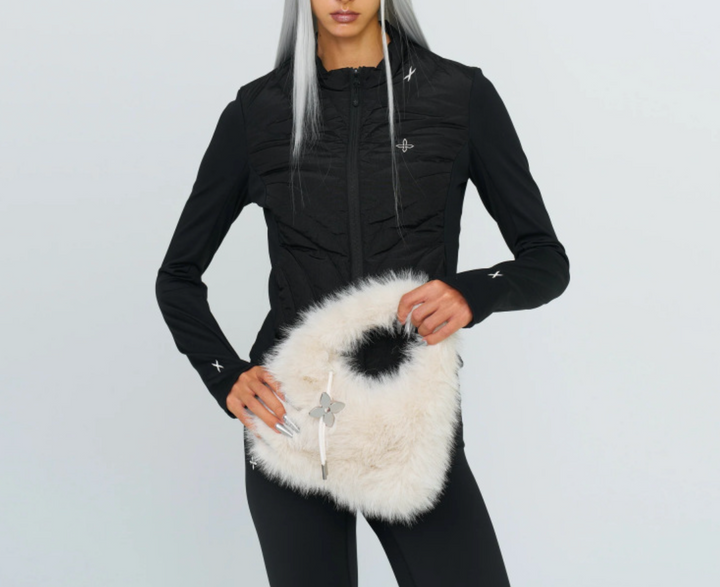 Mini Faux Fur Handbag with Cut-Out Handle – BLMI