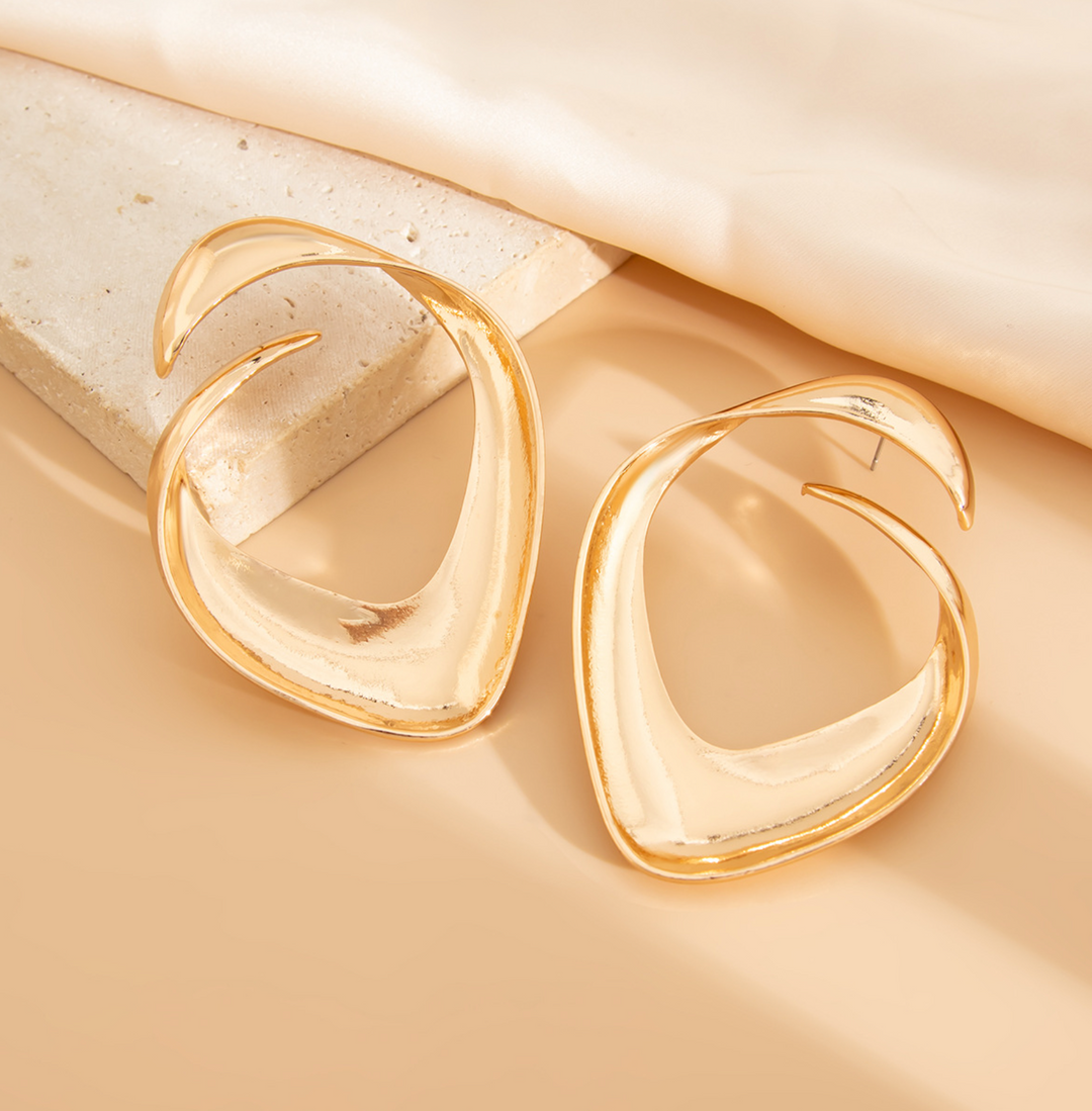 ribbon-shaped drop earrings with bow design – LUXA