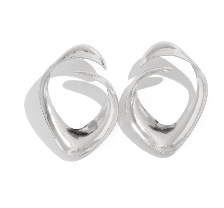 ribbon-shaped drop earrings with bow design – LUXA