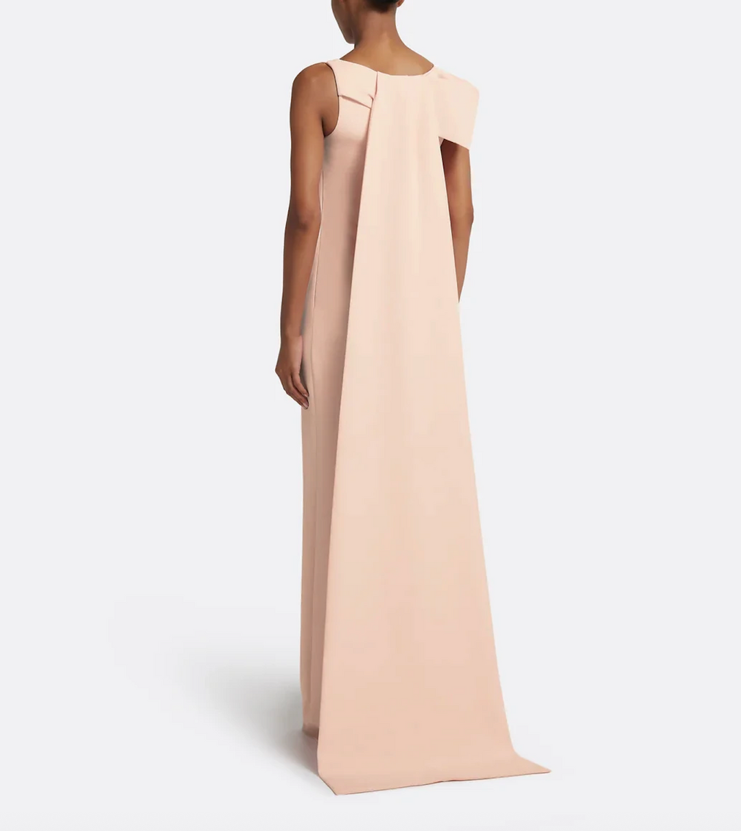 sleeveless column gown with bateau neckline – NUDELLA-1