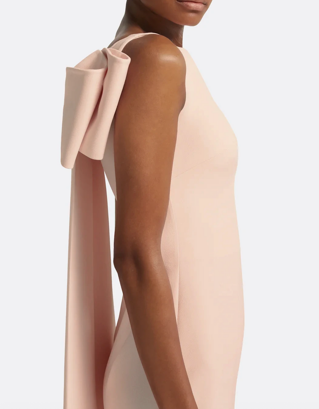 sleeveless column gown with bateau neckline – NUDELLA-1