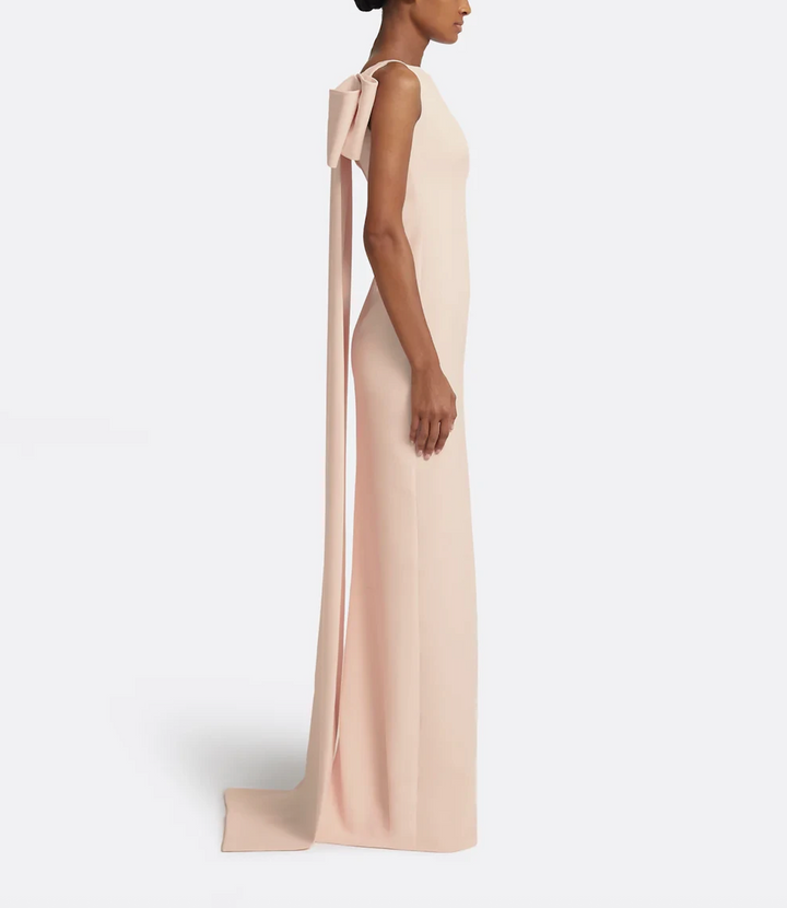 sleeveless column gown with bateau neckline – ODD- NUDELLA