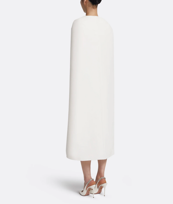 sleeveless column dress with maxi cape – LUNA