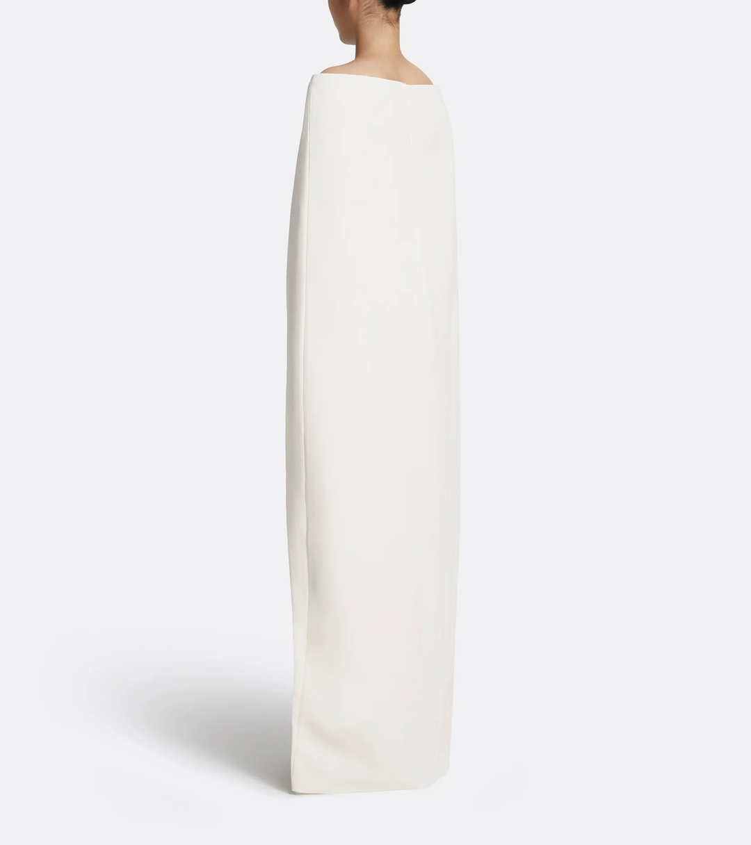 ff-shoulder gown with sculpted cape – CELISTE-1