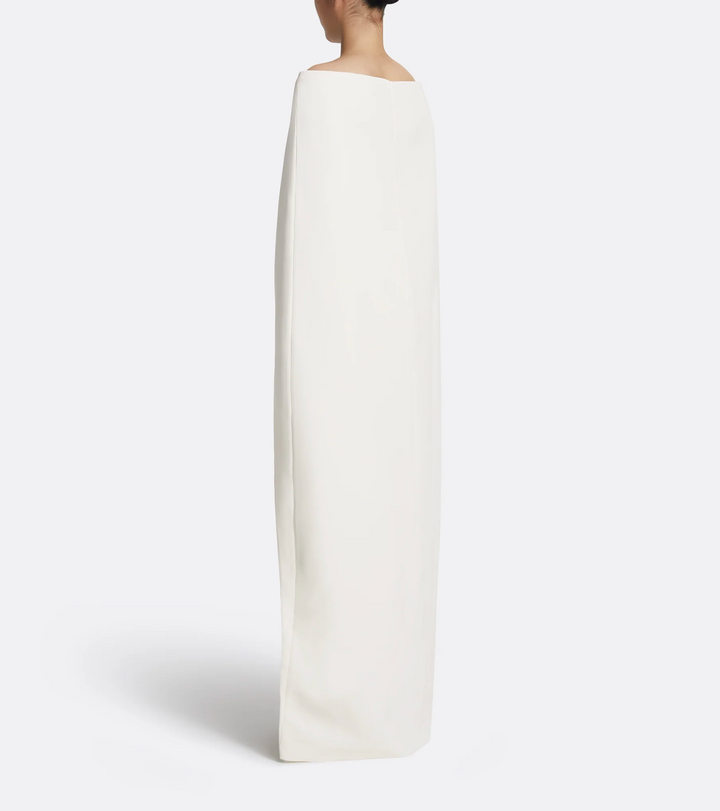 ff-shoulder gown with sculpted cape – CELISTE-1