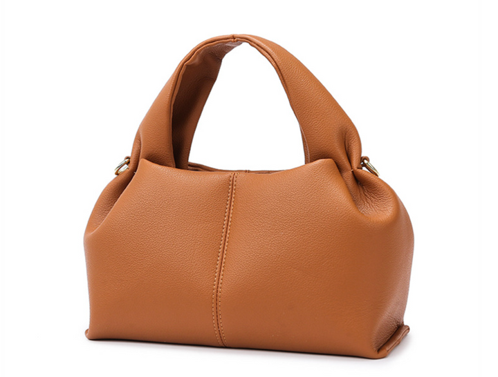 Soft Leather Hobo Bag with Adjustable Strap – TAUPE