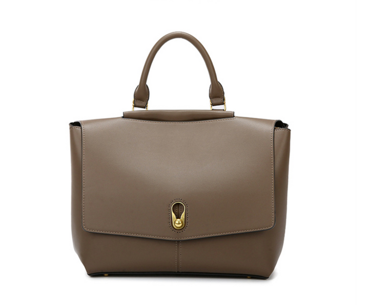 Black Structured Top Handle Tote Bag – VÉRISSA