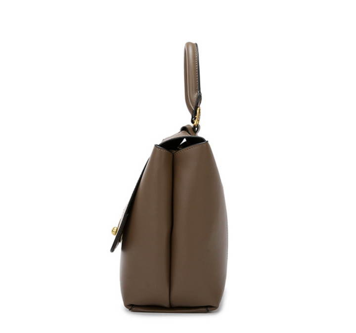 Black Structured Top Handle Tote Bag – VÉRISSA