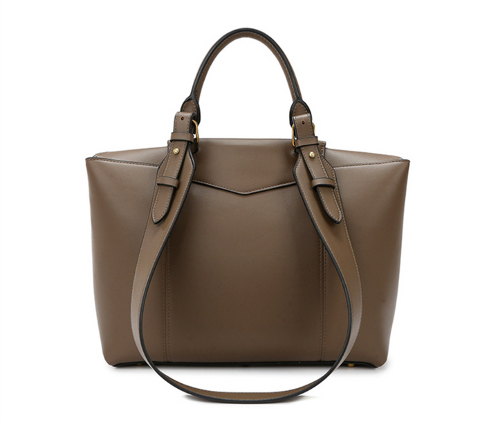 Black Structured Top Handle Tote Bag – VÉRISSA