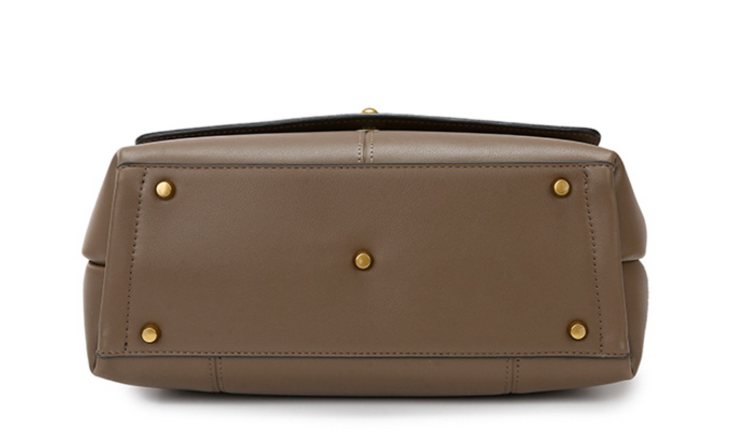 Black Structured Top Handle Tote Bag – VÉRISSA