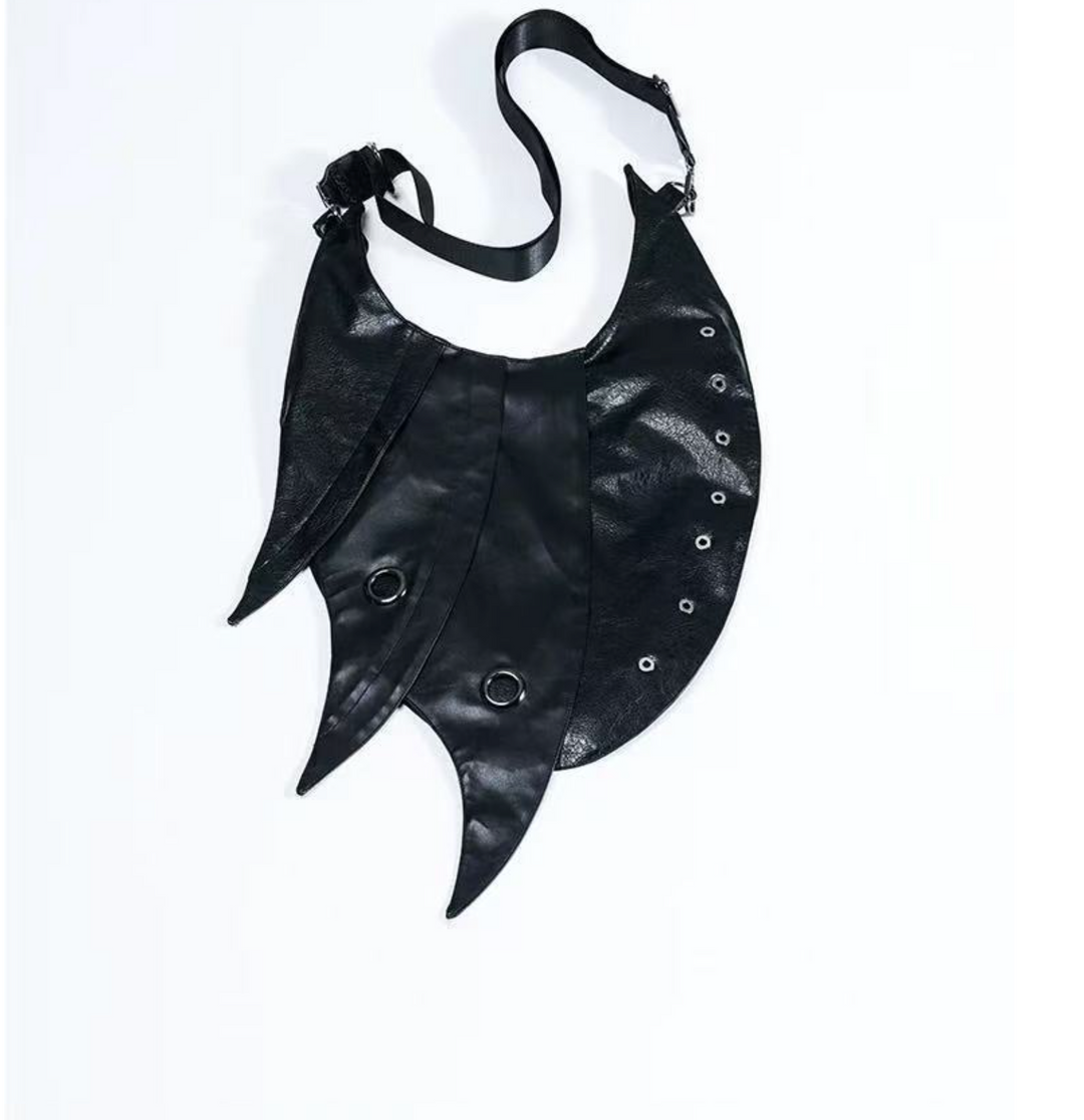 Asymmetrical Eyelet Shoulder Bag - Avant