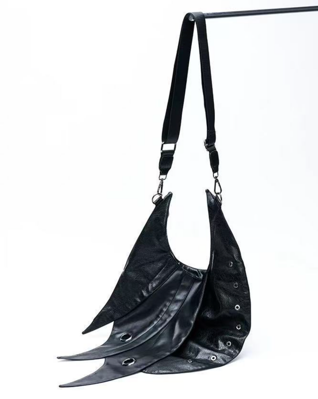 Asymmetrical Eyelet Shoulder Bag - Avant