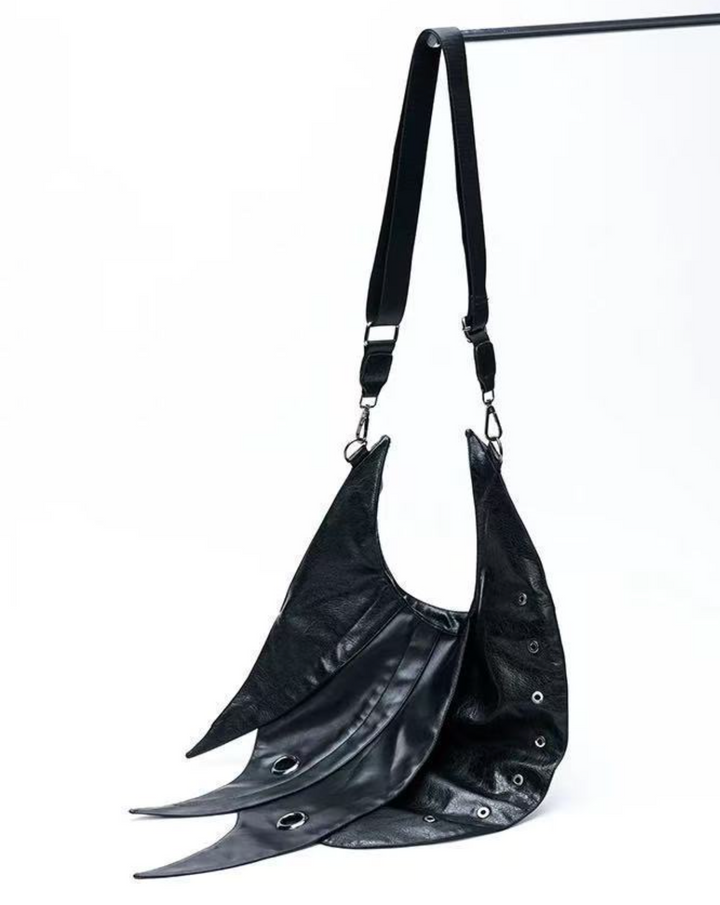 Asymmetrical Eyelet Shoulder Bag - Avant