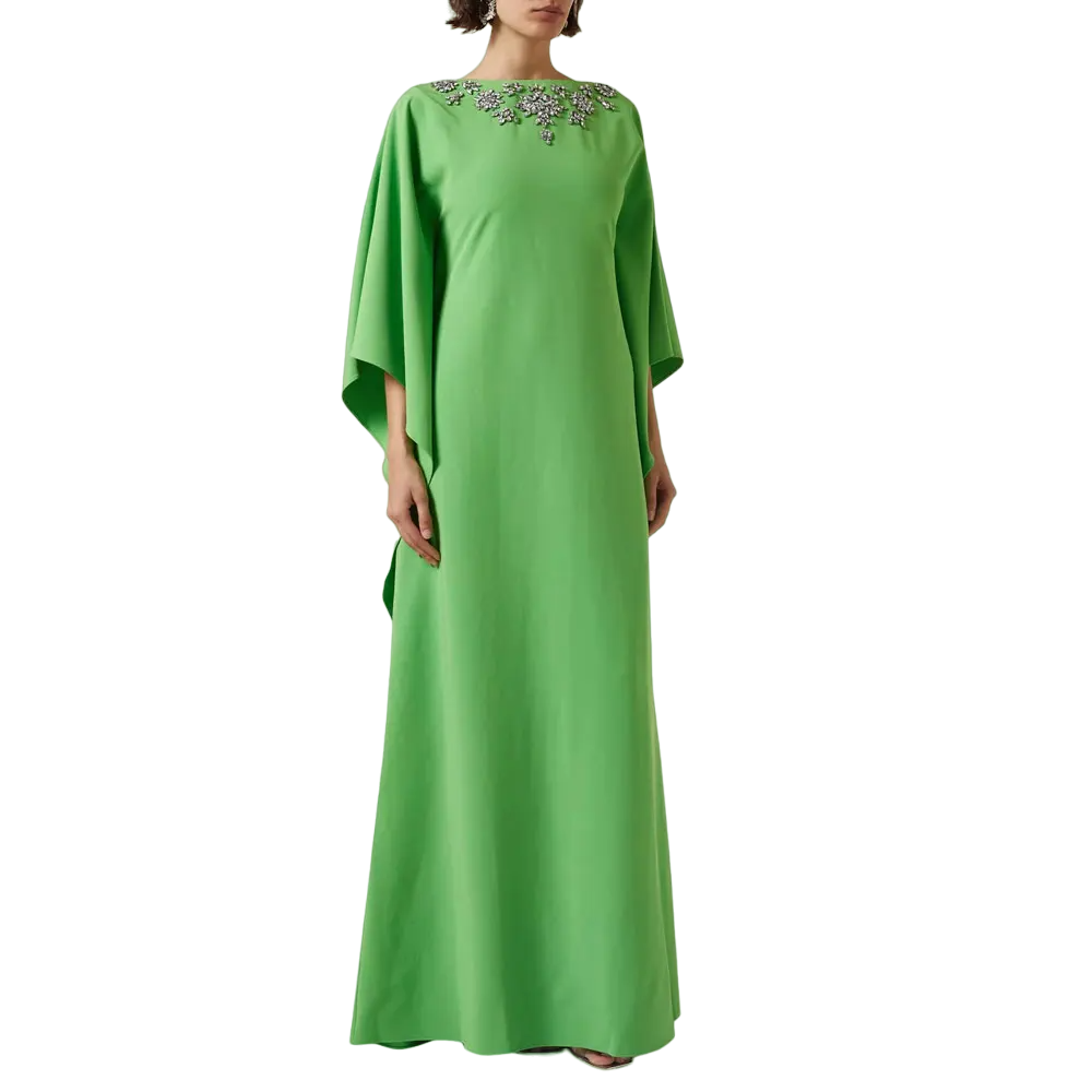 Embellished neckline kaftan gown – ODD- Zillah
