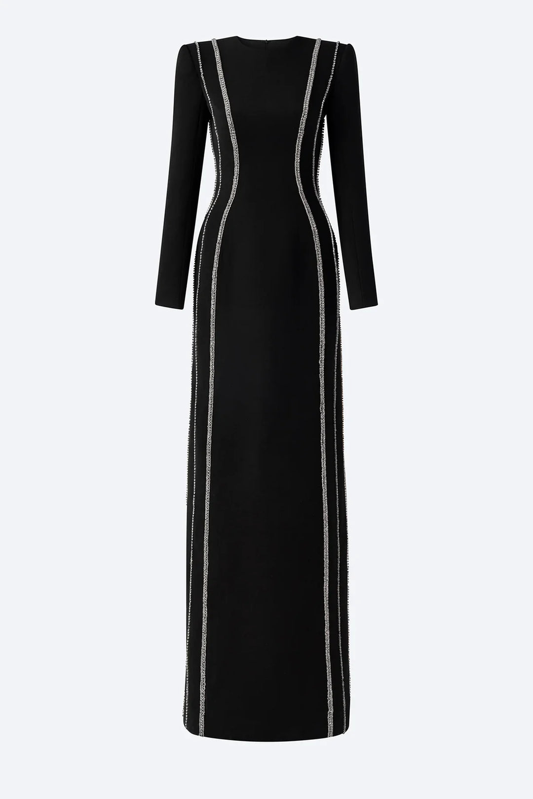 crystal-trim column gown – ODD- Zimal