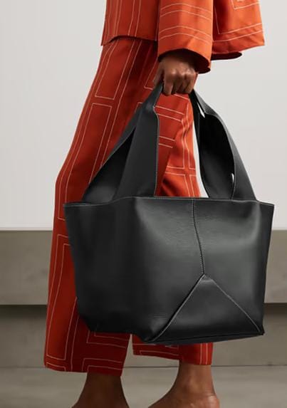 oversized geometric tote bag with sculpted handles – ODD- NOTIVA