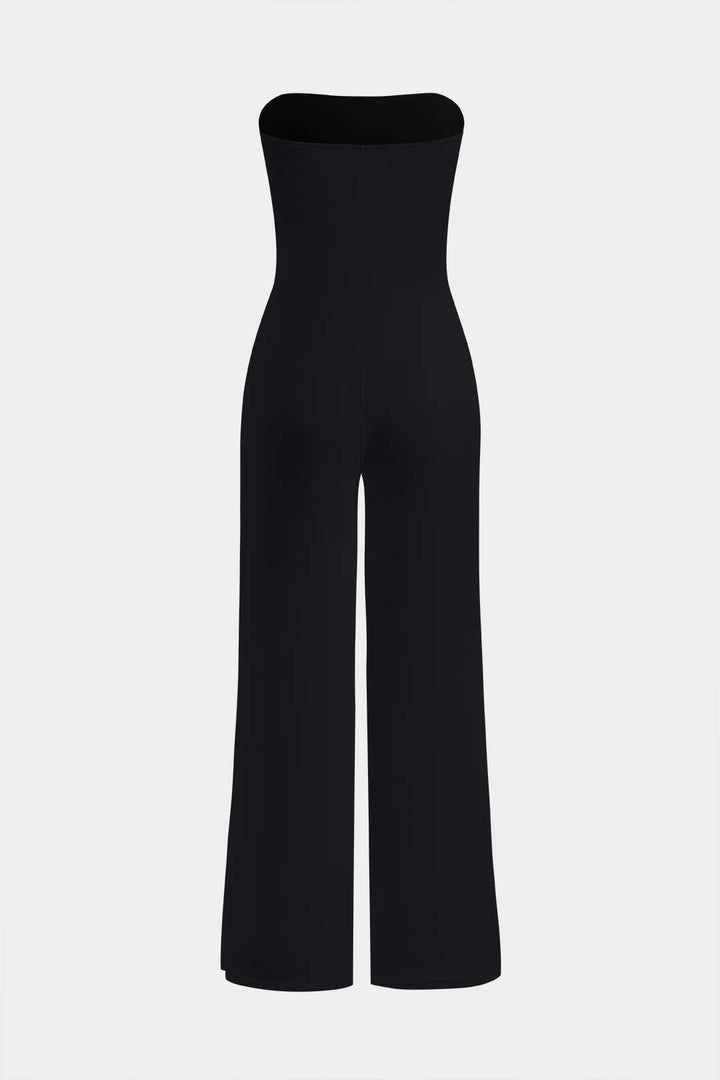 Wrap High Waist Sleeveless Jumpsuit