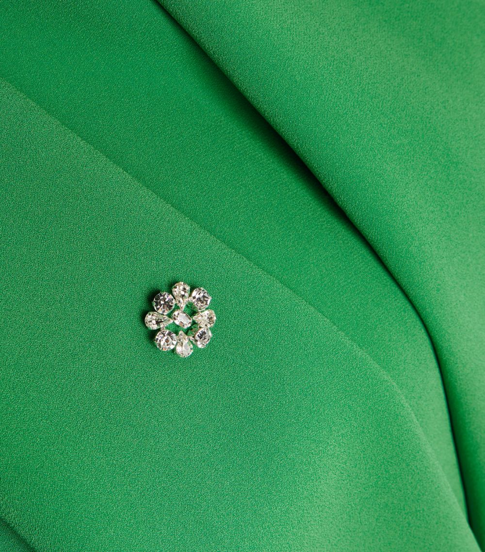 puff-sleeve gown with crystal accents – Lolien