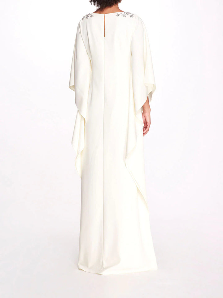 Embellished neckline kaftan gown – Katyie