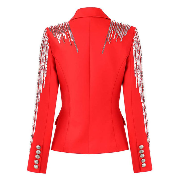 sequin-embellished double-breasted blazer – Rhyan